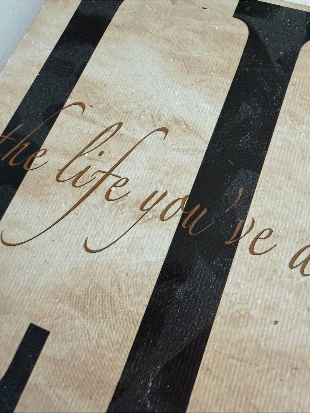 Live the Life You've Always Imagined Wooden Sign Inspirational quote - Picture 7 of 8